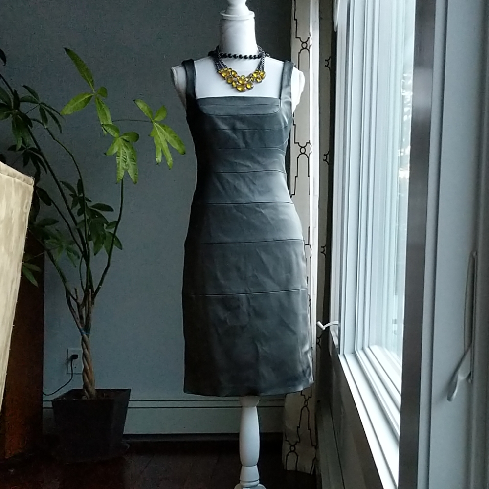 JAX Silver sheath sexy bodycon dress